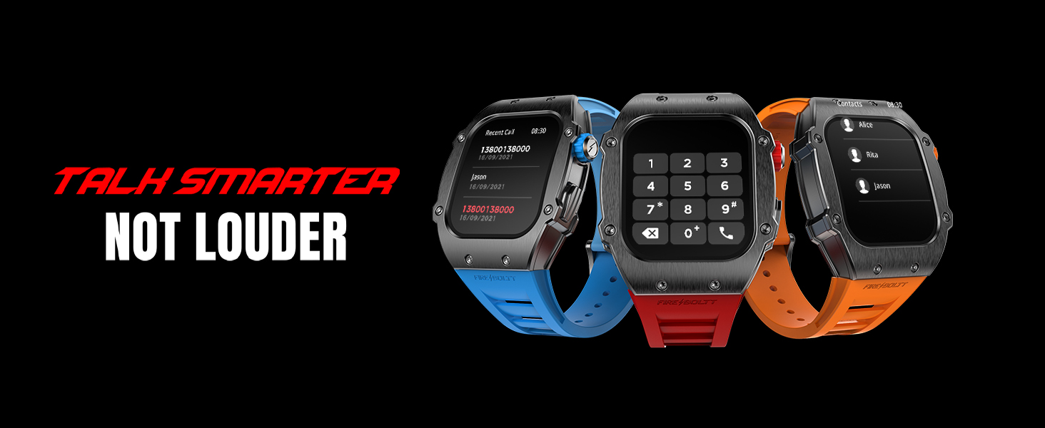 Fire Boltt Asphalt BT Calling (Metal Red) Smartwatch Vijay Sales